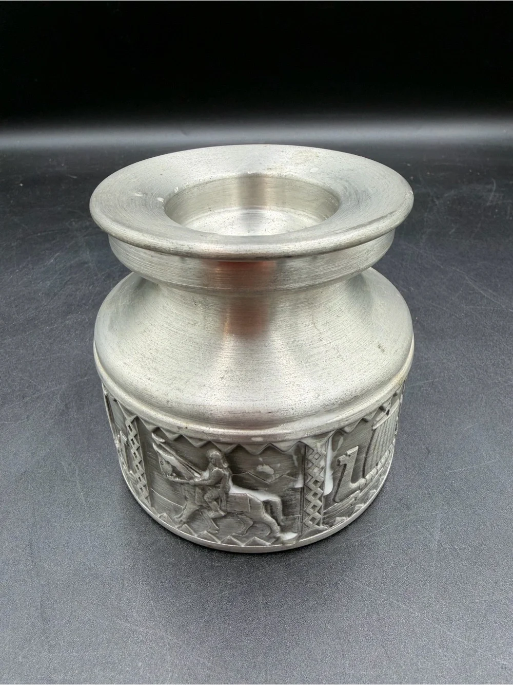 VTG Danish Modern Norwegian Pewter Vase Manufactured by Norsk Tin